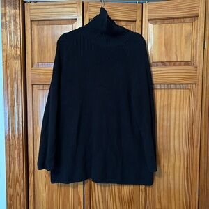 Coldwater Creek 1X Black Turtleneck Sweater